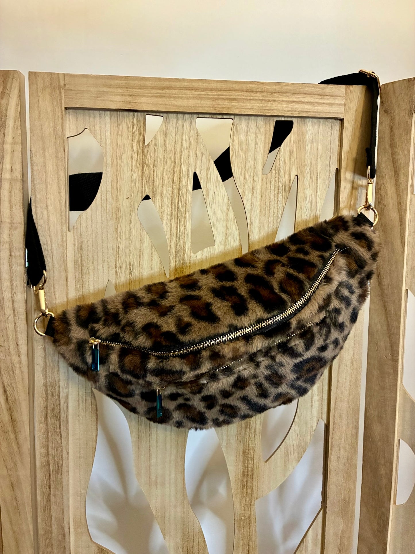 Sac Banane Polaire Léopard