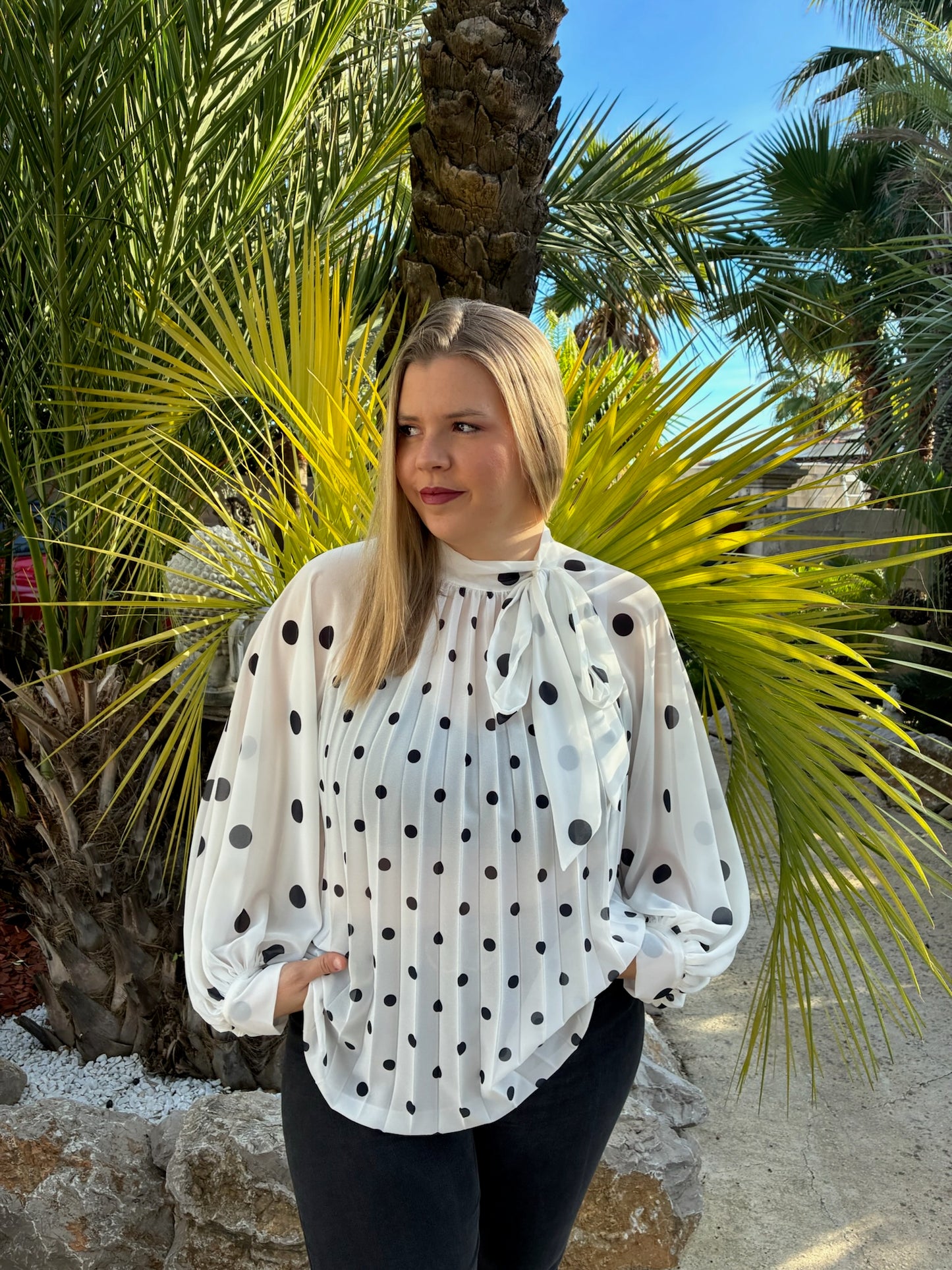 Blouse à Pois