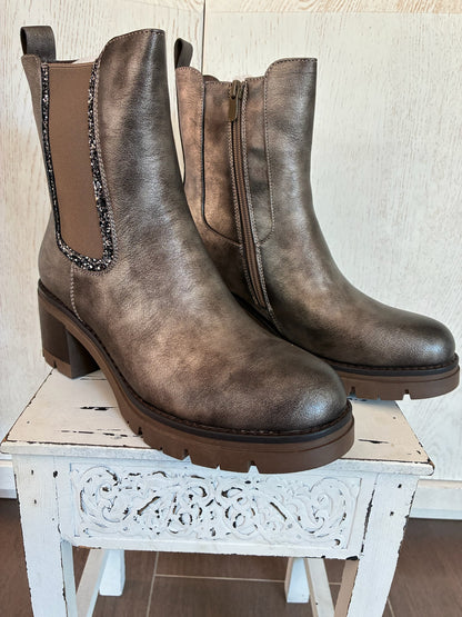 Bottines Satinées