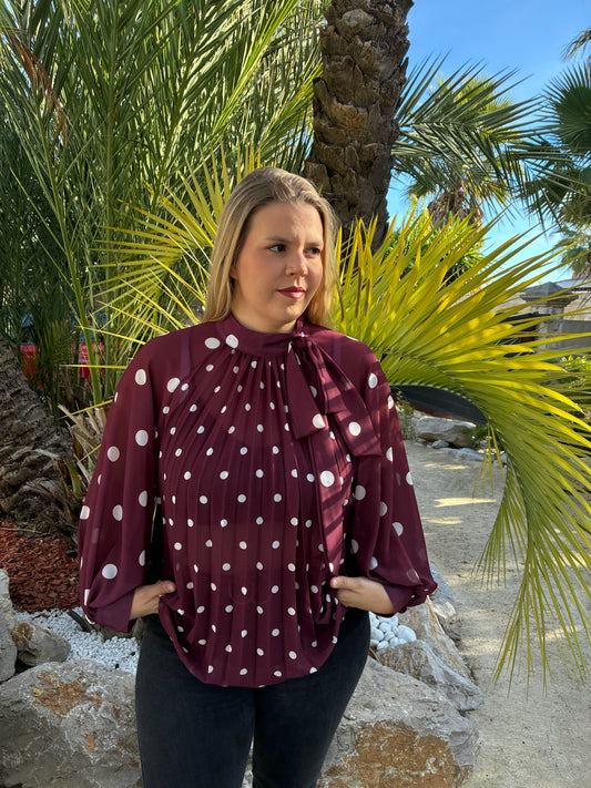 Blouse à Pois