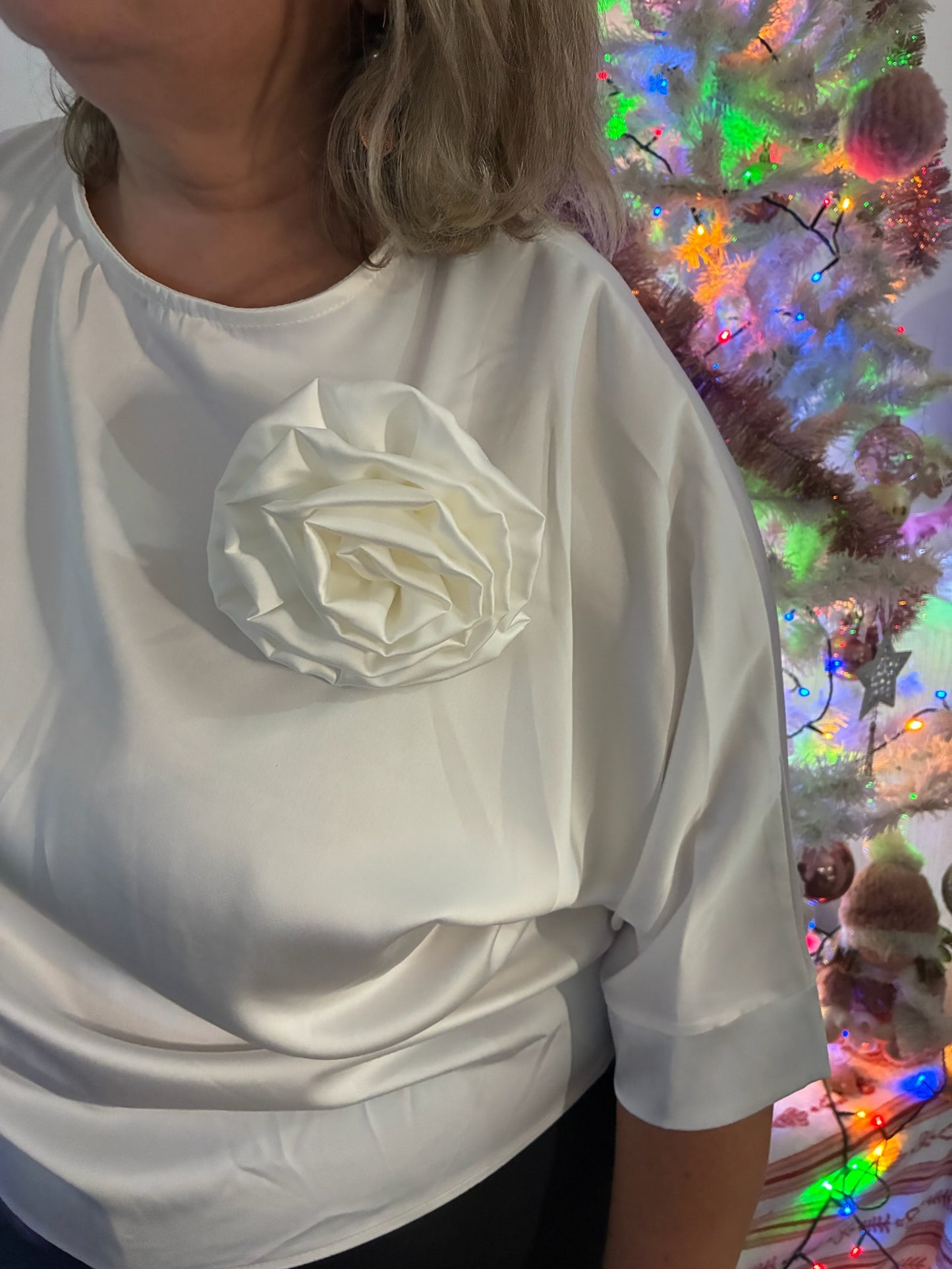 Blouse Satinée Fleur