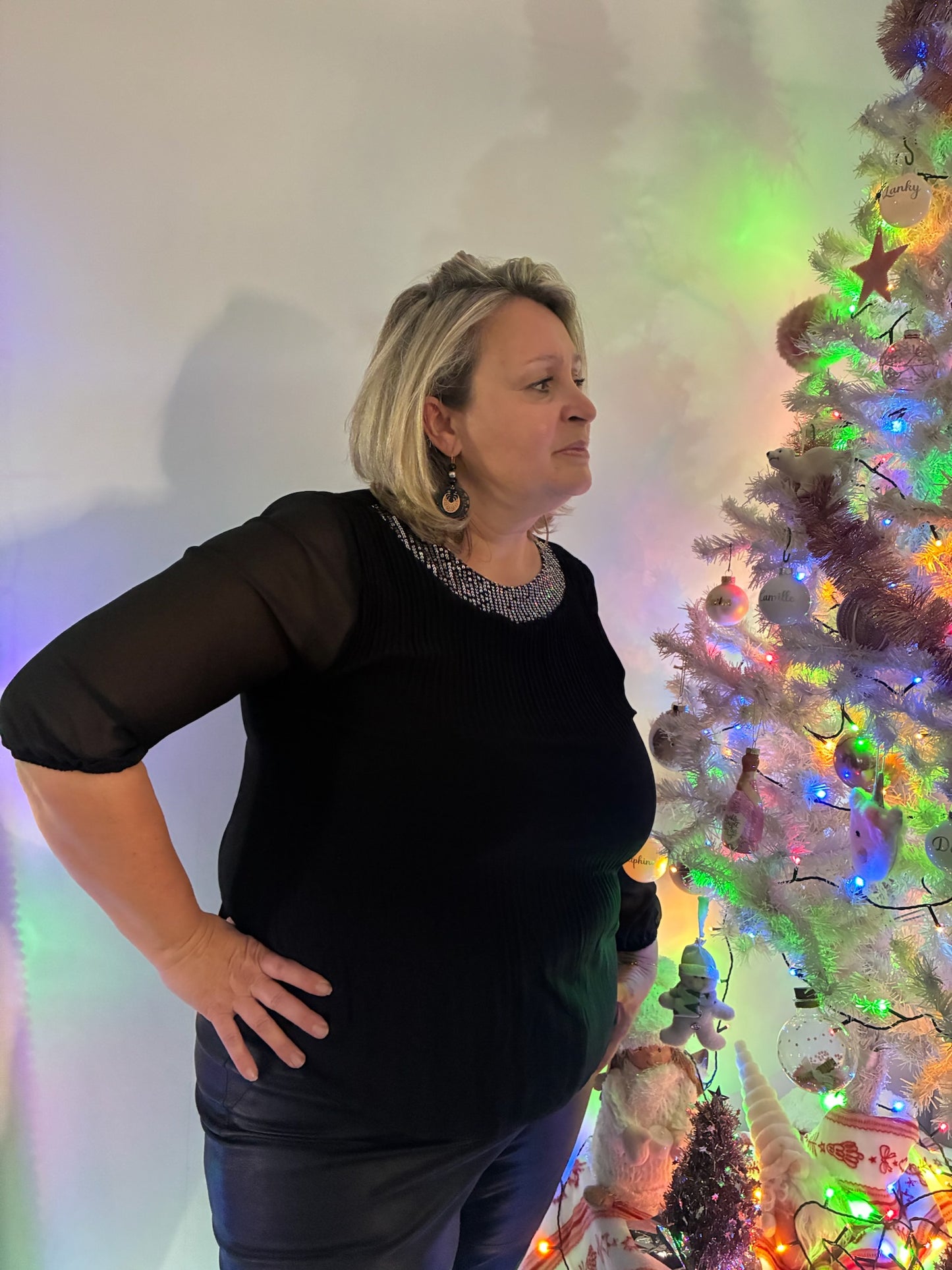 Blouse Plissée Sequin