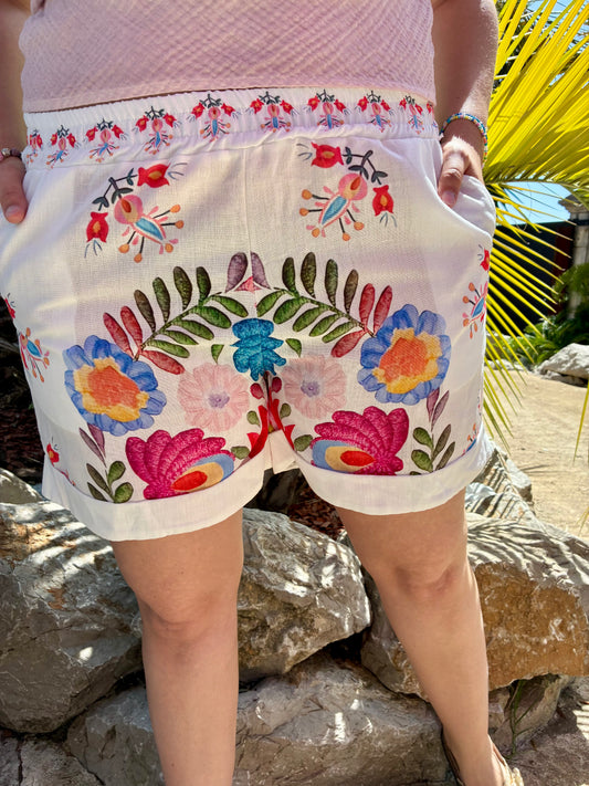 Shorts Fleurs