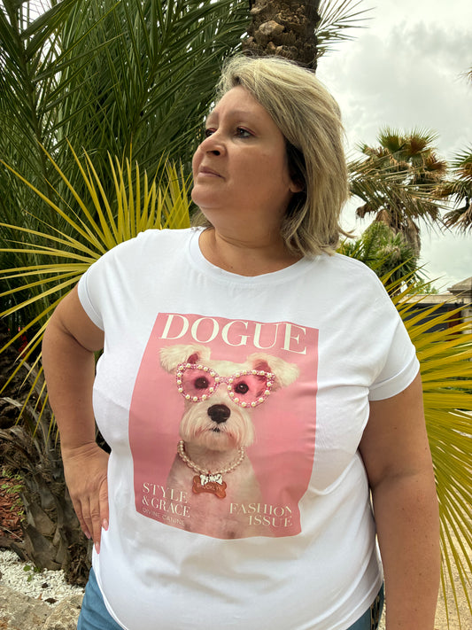 T-shirt Chien Chic