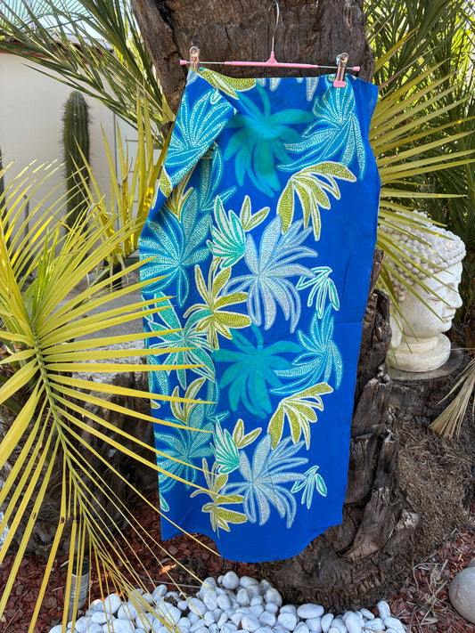 Pareo Bleu / Beige