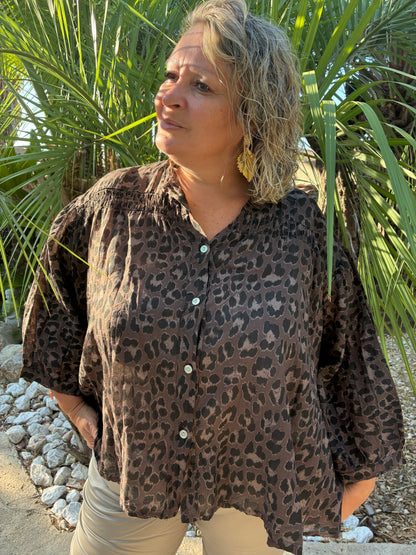 Blouse Léopard Fluide