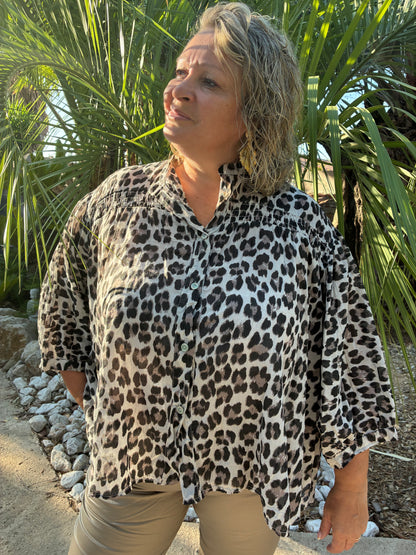 Blouse Léopard Fluide