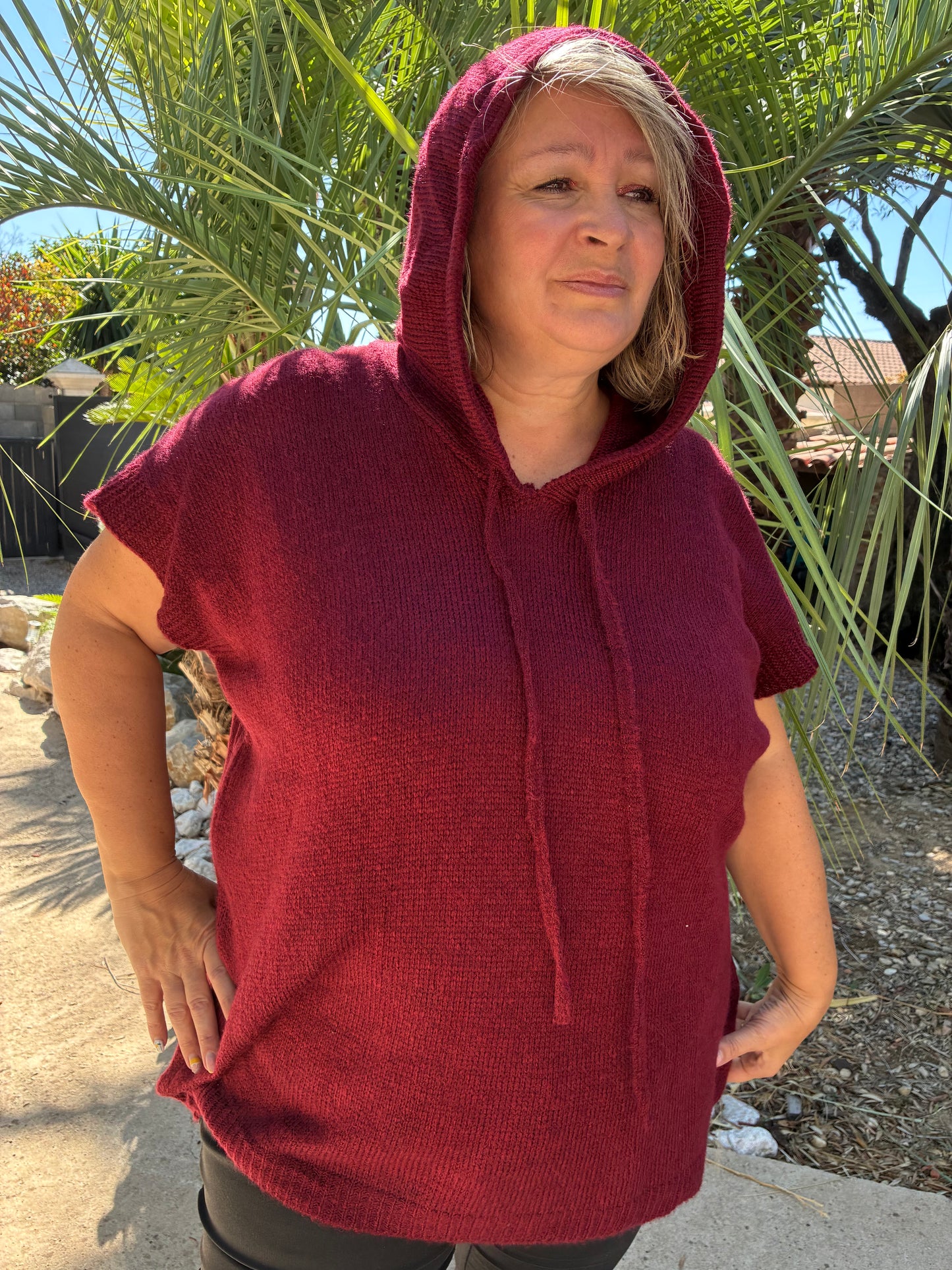 Pull Poncho Capuche