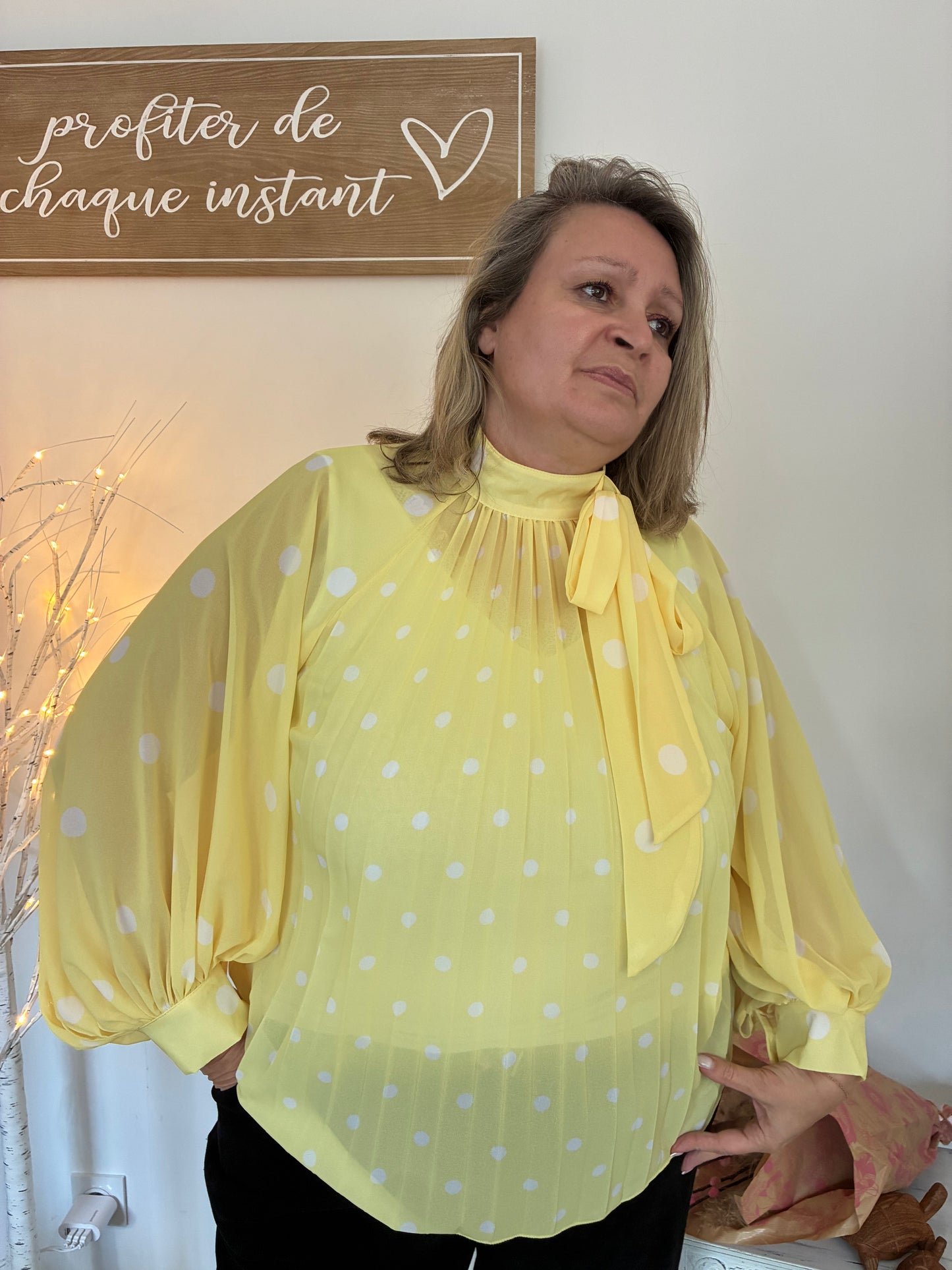 Blouse à Pois