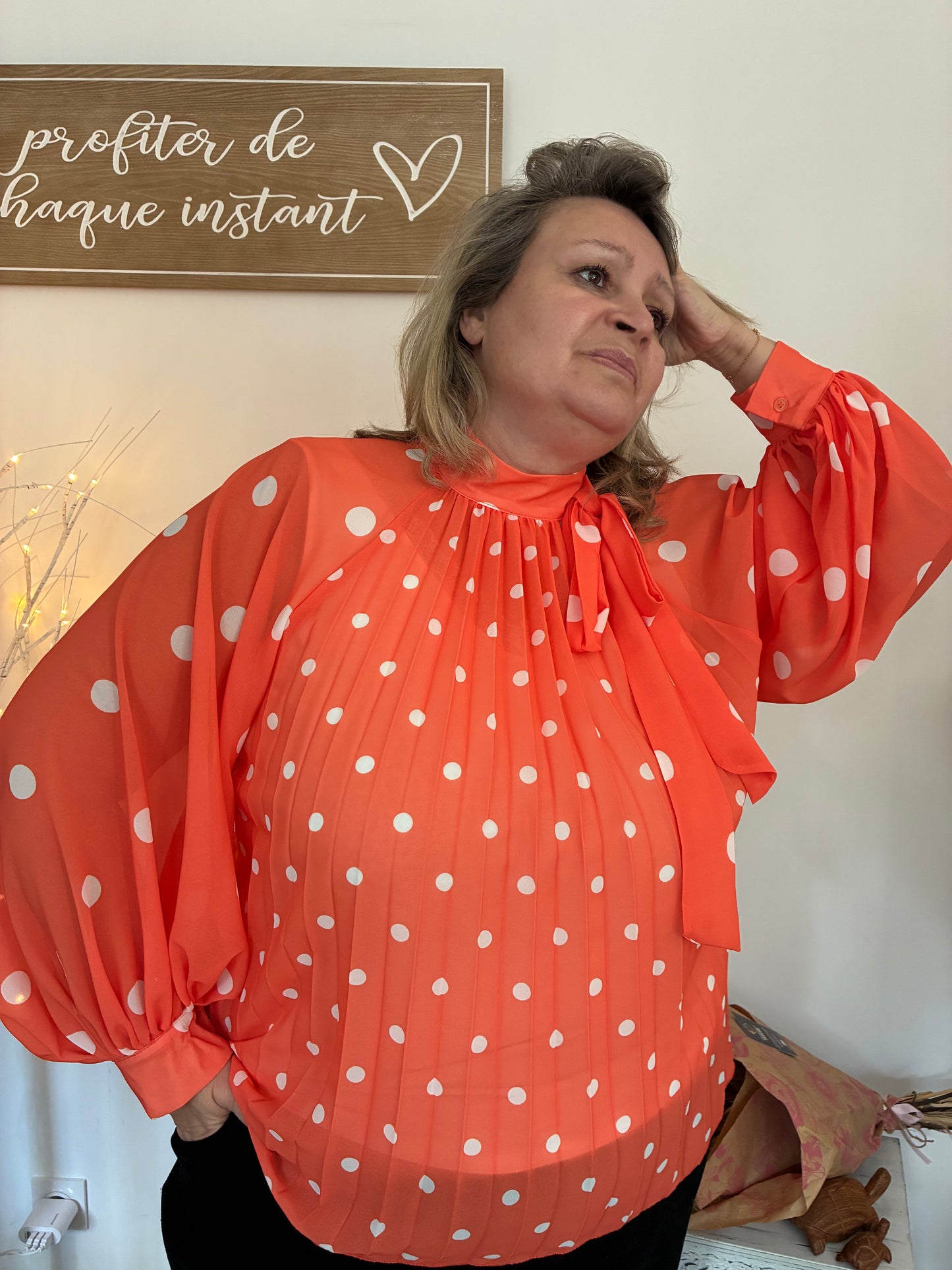 Blouse à Pois