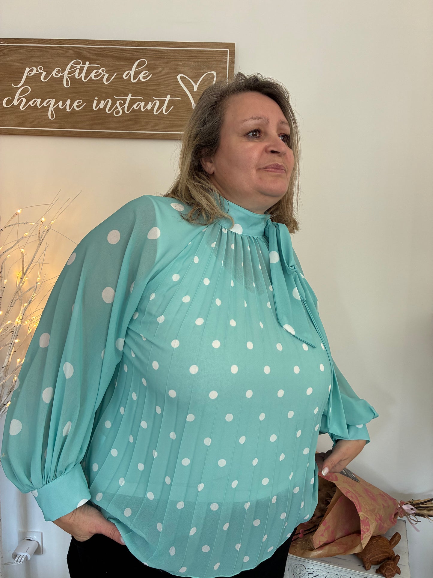 Blouse à Pois
