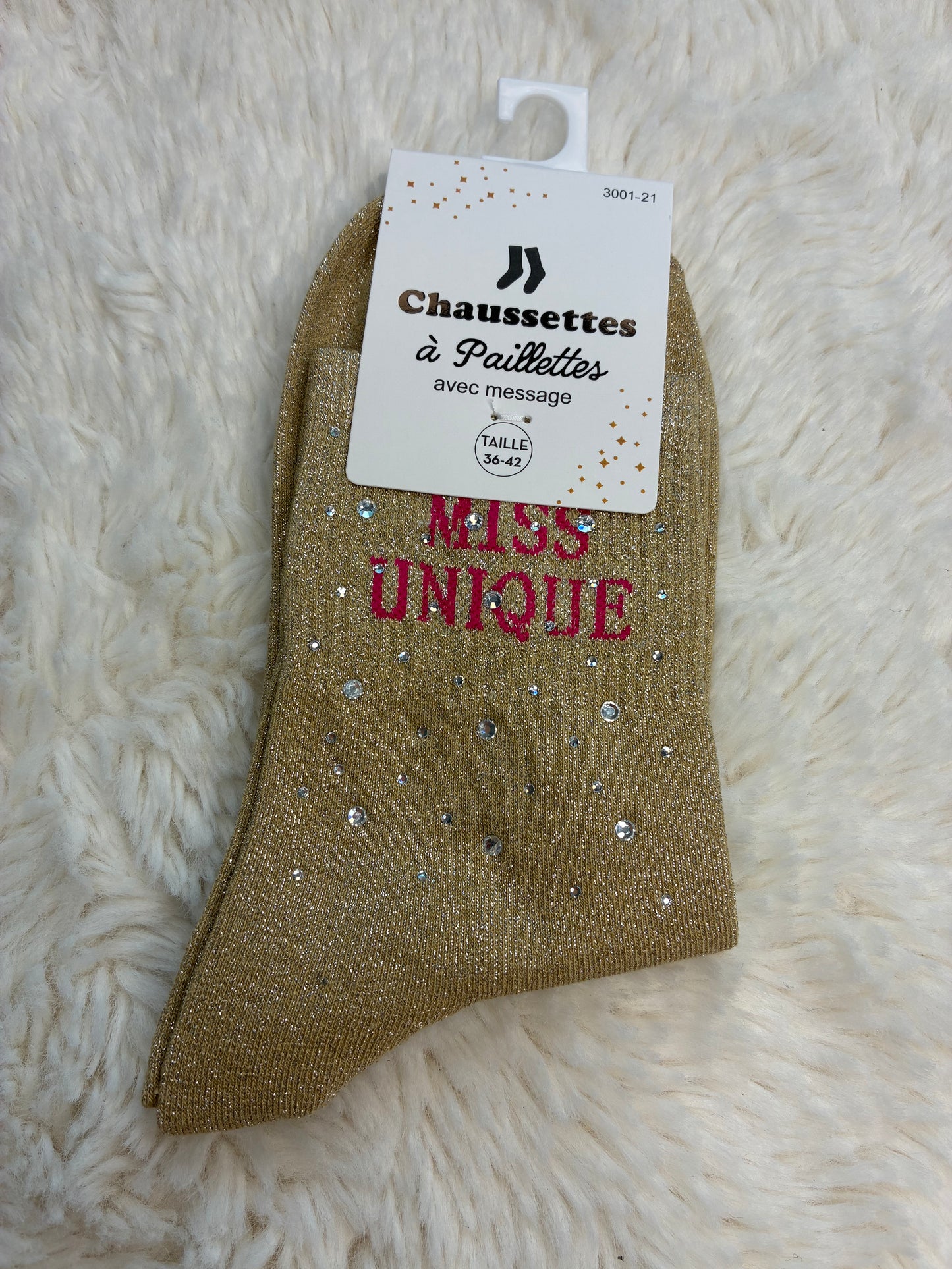Chaussettes Miss Uniques strassé