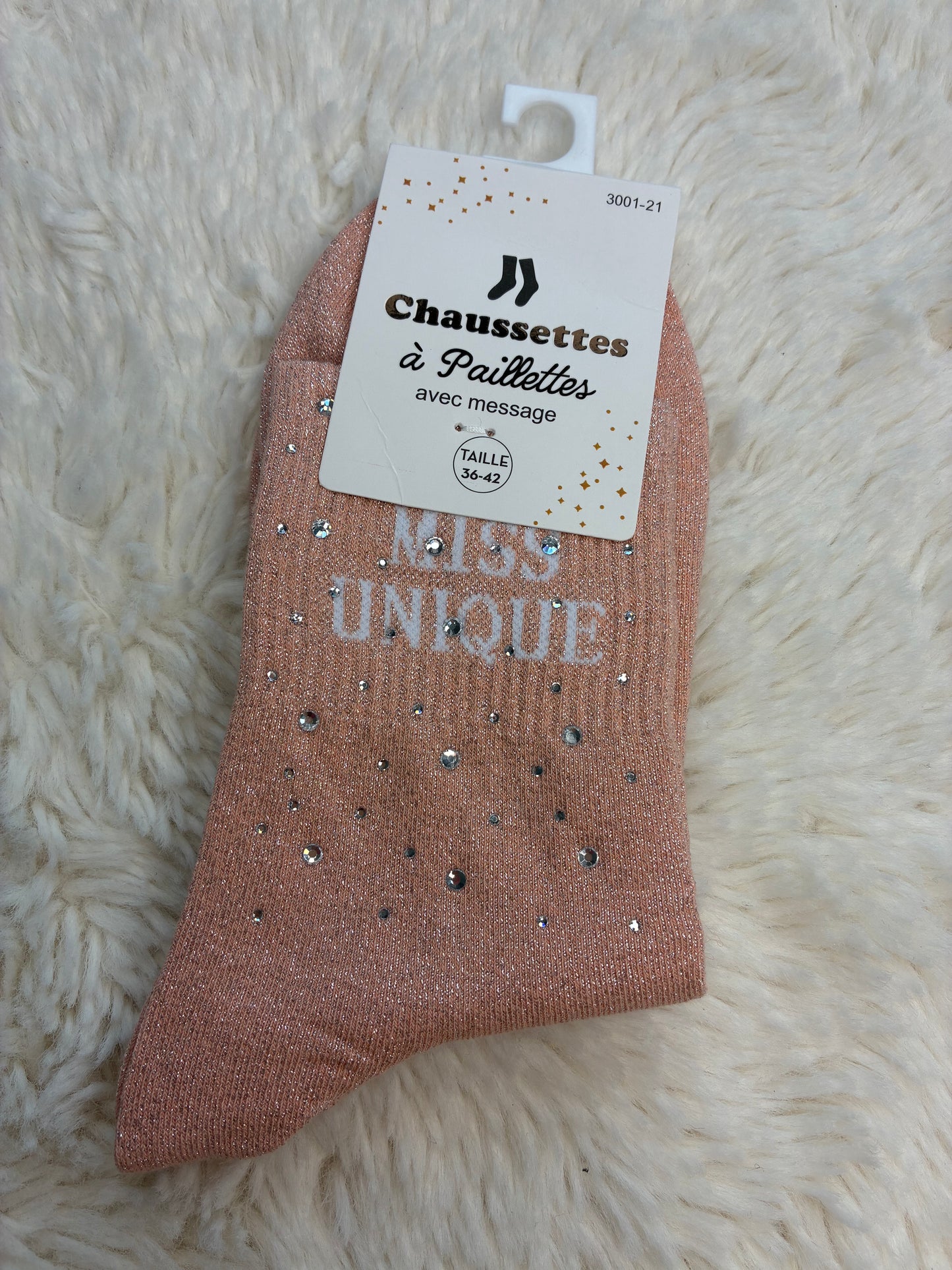 Chaussettes Miss Uniques strassé
