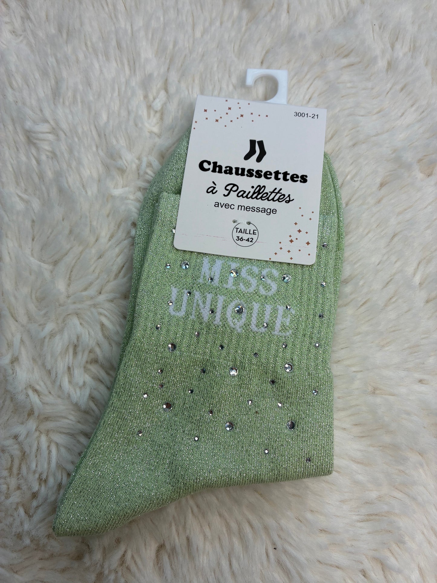 Chaussettes Miss Uniques strassé