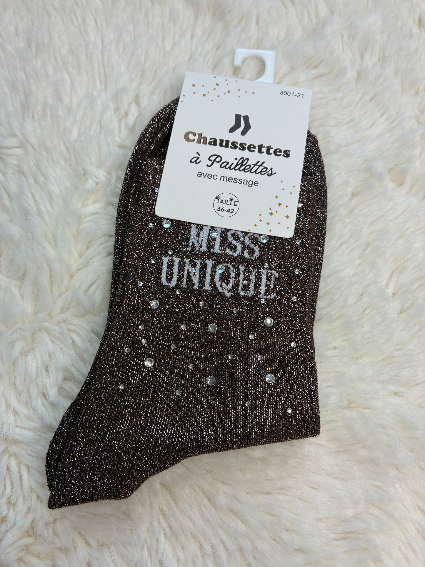 Chaussettes Miss Uniques strassé