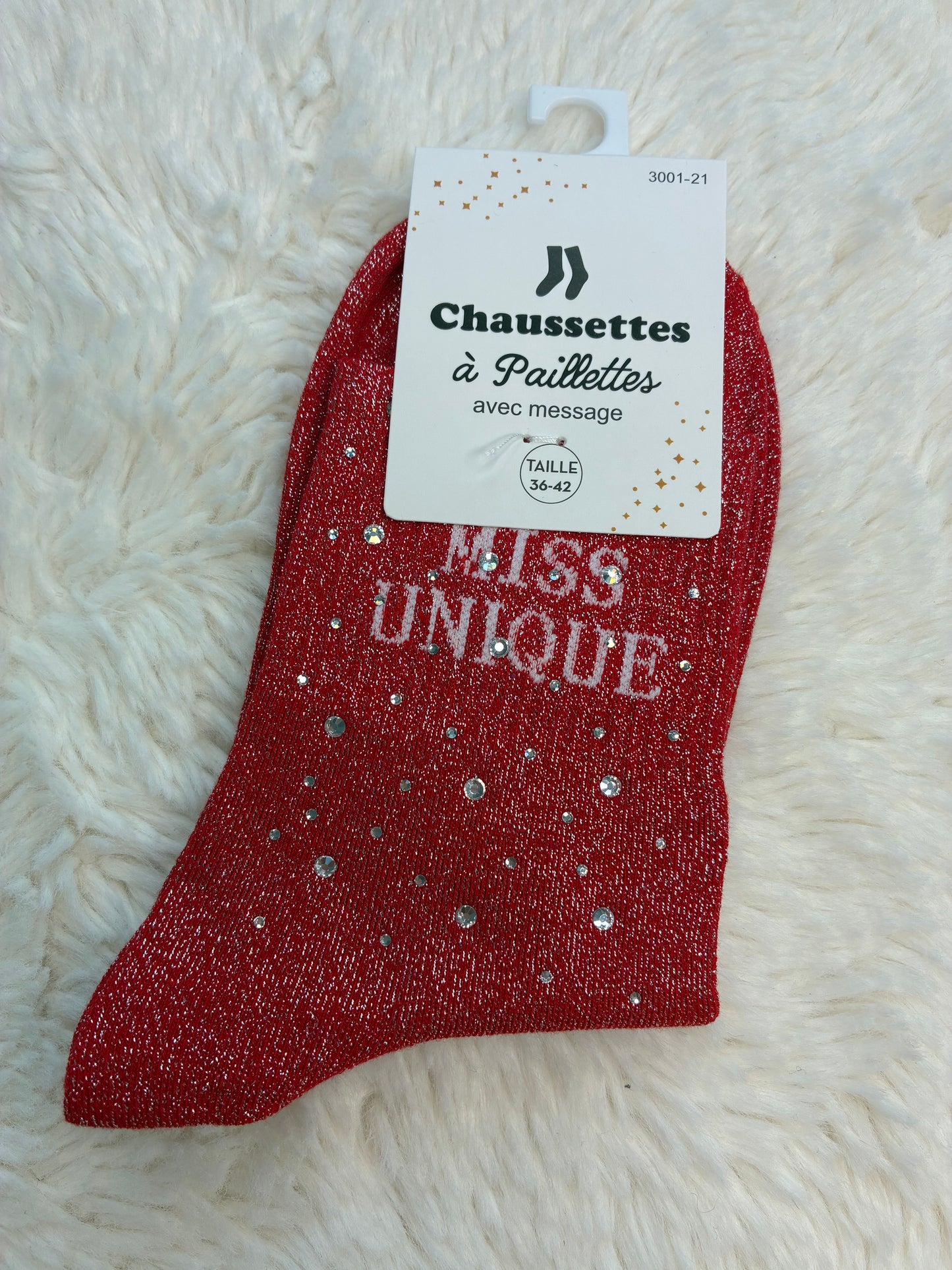 Chaussettes Miss Uniques strassé