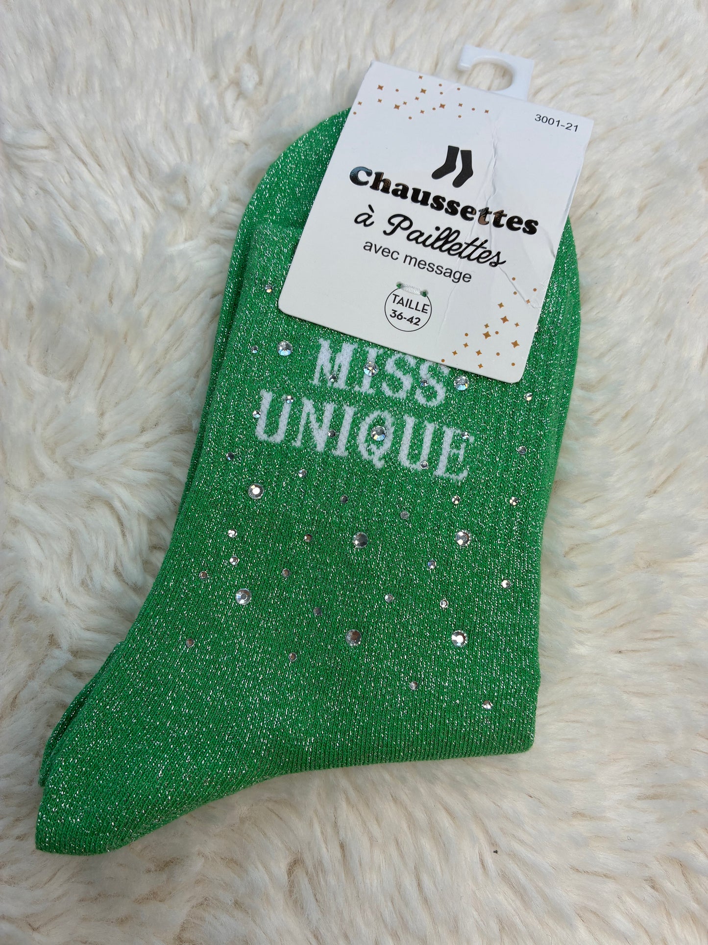 Chaussettes Miss Uniques strassé