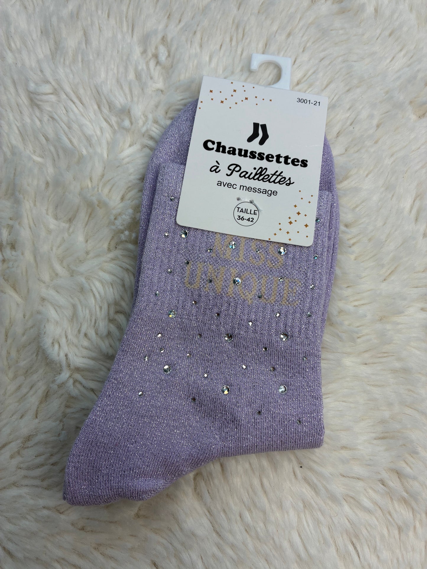 Chaussettes Miss Uniques strassé