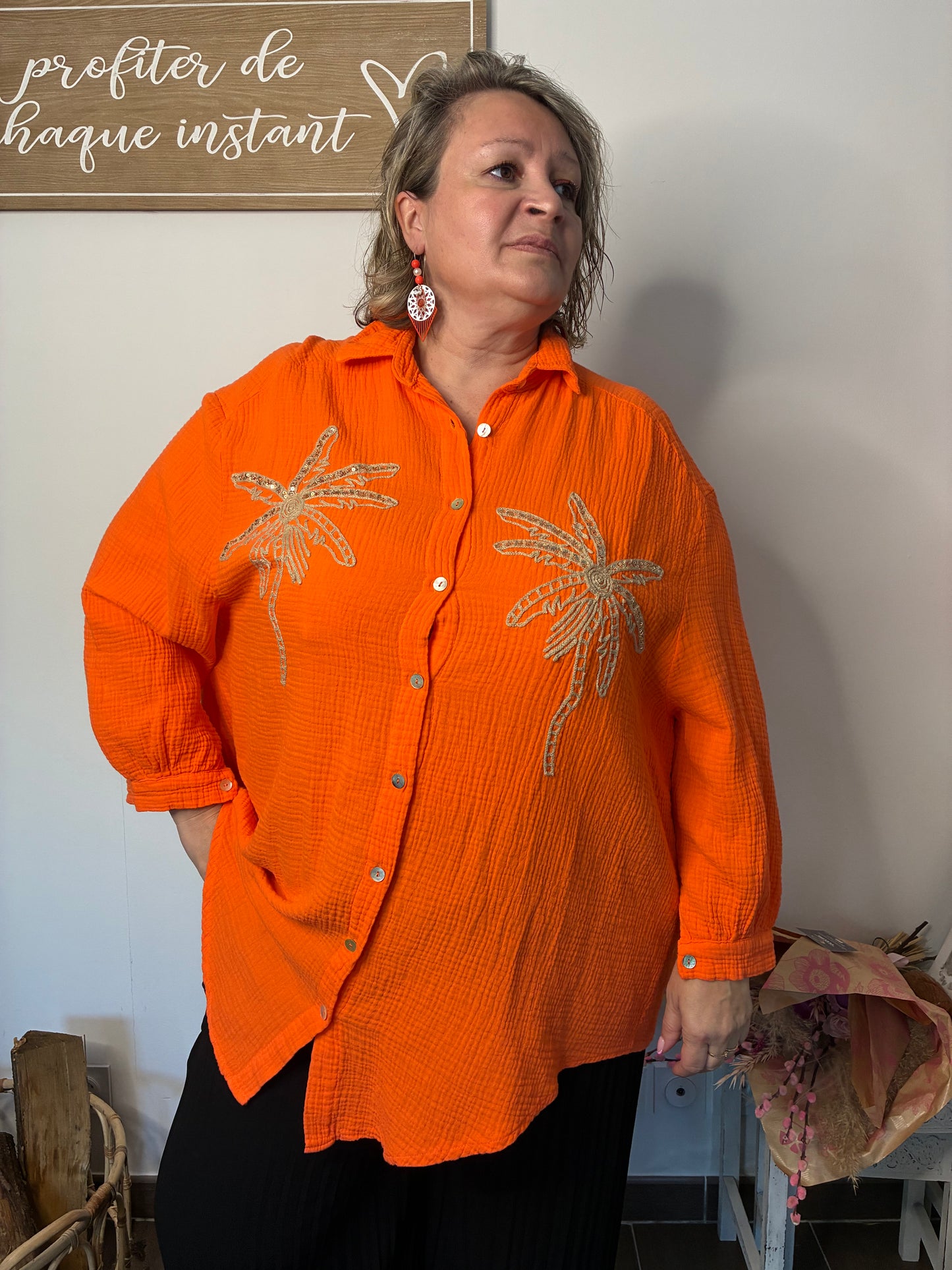 Chemise Palmiers