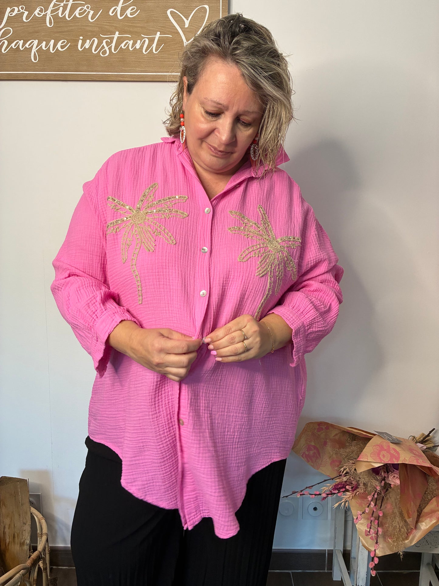 Chemise Palmiers